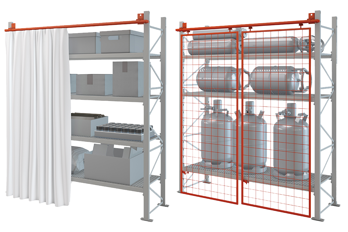 Logistiklösungen Schutzgitter Und Schutzvorhänge MEA